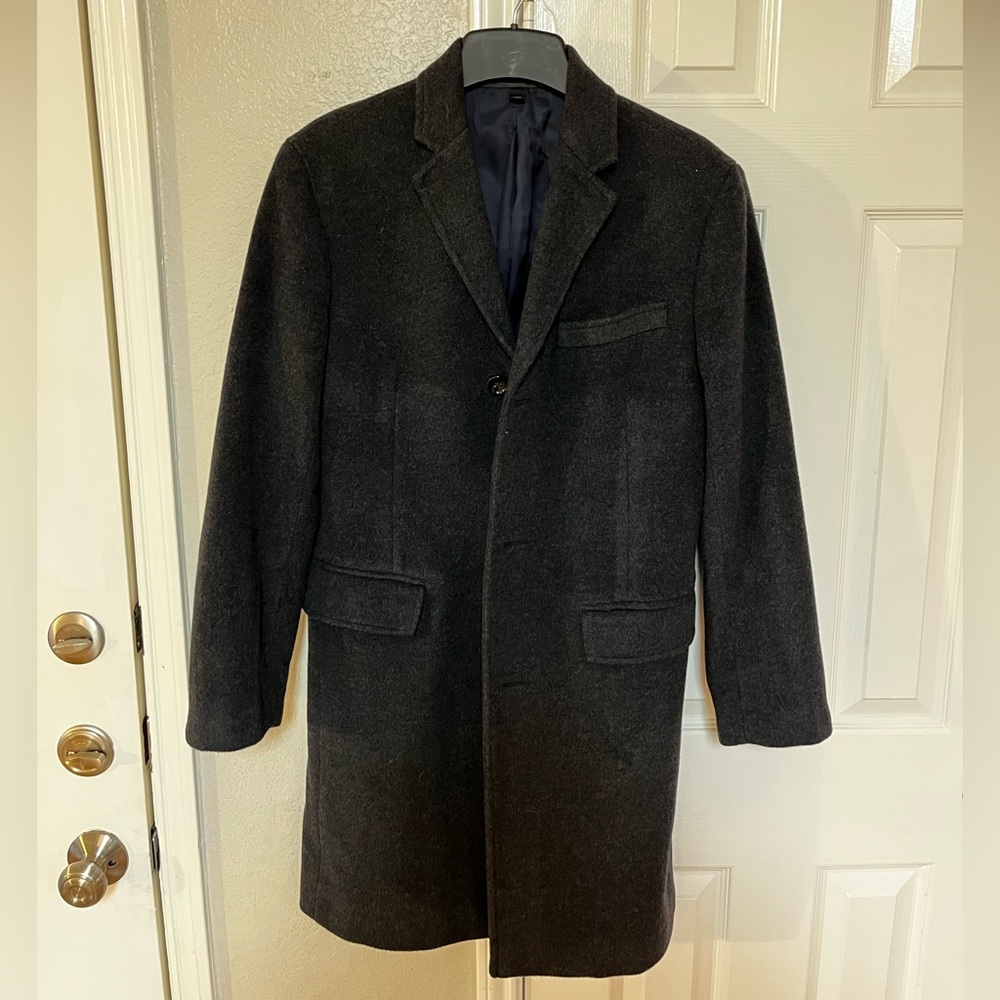 J Crew Ludlow Topcoat Charcoal 36S Small